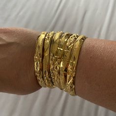 Lots Gold Bangle Bracelets Gold Bangles Black Women, Gold Stackable Wrap Bracelet, Gold Stackable Bracelets For Parties, Stackable Bangle Bracelets For Party, Gold Stackable Bangle Charm Bracelet, Elegant Handmade Gold Wrap Bracelet, Gold Metal Wrap Bracelet Bangle, Gold Stackable Wrap Bracelet Bangle, Festive Stackable Bangle Bracelets