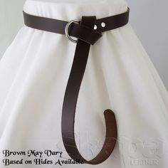 STANDARD LENGTH IS 72"- if you are unsure what to order. Directions below. Questions? Just ask! Who doesn’t love dress up? Medieval and Renaissance costumes are our favorite, and everyone needs a belt. Get started with the Basic Ring Belt that is 1” wide, and up to 72” long. The quality leather used in this affordable and attractive belt will not bleed and is dyed all the way through. Add this simple belt to any of our packages, but take a look at the Wanderer’s Package for a full set of afforda Basic Ring, Simple Belt, Kids Belt, The Wanderer, Ring Belt, Leather Gear, Leather Ring, T Love, Handcrafted Leather