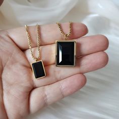 💖Check our other great items at link below 👇 https://www.etsy.com/shop/Altansuk ★All items will be shipped out from our California studio, fast and safe. -------------------------------------------- ★Meaning & Energy Onyx is a stone that offers up powerful vibrations of protection, strength, focus, and willpower. This stone is here to continuously push you forward in your life. By activating your root, solar plexus, and third eye chakras, one is able to fully ground themselves to Earth. Not only will Onyx give you a jolt of energy to get up and start pursuing your dreams, but also protect you on your new journey. Simply carrying this stone or wearing Onyx daily will provide a shield around ones aura, refusing to allow negative energy to attach itself to you. This stone has been used as p Necklace Couple, Gem Pendant, Black Gems, Black Onyx Necklace, Onyx Necklace, Jewelry For Men, Protection Stones, Couple Matching, Solar Plexus