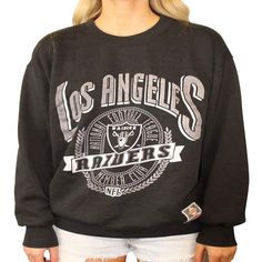 Vintage Los Angeles Raiders Sweatshirt S0476Vintage Los Angeles Raiders Sweatshirt S0476   This model reduces inventory waste and allows customers to create personalized designs. These t-shirts are made from high-quality materials and come in a range of sizes and colors, making them versatile for any occasion. Los Angeles Raiders, Los Angeles Shirt, Vintage Los Angeles, Upper Body, Suits You, Fashion Games, New Outfits, Tank Top Shirt, Return Policy