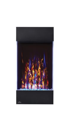 Napoleon Allure™ Vertical 32 Electric Fireplace NEFVC32H - The Outdoor Fireplace Store Hanging Electric Fireplace, Wall Hanging Fireplace, Napoleon Fireplace, Modern Electric Fireplace, Hanging Fireplace, Accent Lights, Fireplace Set, Modern Wall Hanging, Wall Mount Electric Fireplace