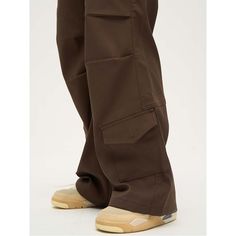 Unisex High Street Casual Brown Cargo Pants  Material: Cotton  Size: S, M, L, XL, 2XL Color: Brown  Season: Spring, Fall, Winter   Occasion: Leisure, Outdoor, Daily, Vacation,Fall Outfits High Waist Brown Cargo Pants For Streetwear, Brown Full-length Parachute Pants For Streetwear, Brown Full Length Pants For Streetwear, Brown Utility Wide-leg Pants, Brown Wide-leg Utility Pants, Brown Full Length Bottoms For Streetwear, Brown Full Length Bottoms With Side Pockets, Brown Relaxed Fit Full Length Parachute Pants, Brown Streetwear Pants With Side Pockets