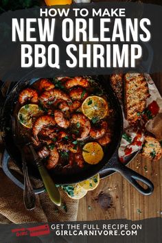 how to make new orleans's bbq shrimp with lemons and parsley