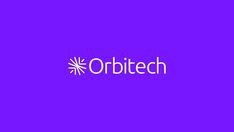 the orbittech logo on a purple background