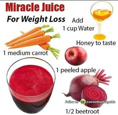 Miracle juice for weight loss Miracle Juice, Beet Smoothie, Food Charts, Healthy Drinks Recipes