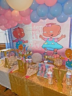 there are many items on the table for children's birthdays to be served