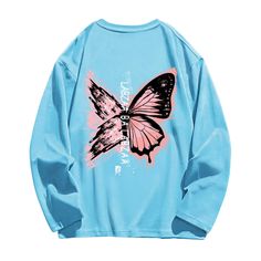 This Casual Red Butterfly Letter Hoodie has a stylish design that is comfortable and flattering. It is made from a lightweight fabric to help you stay warm and cozy all day long. The bright red color along with the butterfly lettering adds a unique and modern flair to any outfit. This hoodie is a great choice for all seasons Features: -91% Polyester, 9% Spandex -Crew neckline -Butterfly graphic design -Ribbed cuffs and hem -Unisex street style Butterfly Lettering, Letter Hoodie, Free Scarf, Butterfly Graphic, Red Butterfly, Free Socks, Free Bracelet, Fashion App, The Butterfly