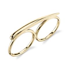 A clean, minimalist look as worn by Demi Moore. Ring fits a size 7 middle finger and a size 6 ring finger. Please allow 5-7 business days for this ring to ship. Modern Open Band Midi Rings With Polished Finish, Modern Polished Finish Open Band Midi Rings, Modern Open Band Midi Rings For Formal Occasions, Minimalist Polished Bypass Ring For Formal Occasions, Modern Midi Rings With Round Band For Formal Events, Modern Midi Rings With Round Band For Formal Occasions, Modern Formal Midi Rings With Round Band, Modern Double Band Stackable Rings For Formal Events, Modern Double Band Stackable Rings For Formal Occasions