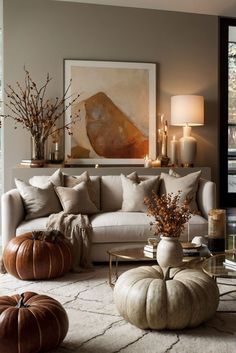 Fall Furniture , Autumn Cozy Fall ,Decor Easy Fall ,
Decor Neutral Fall ,Decor Fall ,Decor Inspiration ,Fall Decor Ideas Fall Living Room Decor Ideas, Deep Sectional Sofa, Living Room Elegant, Autumn Living Room, White Exterior Paint, Fall Mantle Decor, Fall Living Room Decor