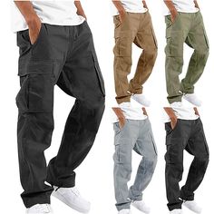 Season:Spring  Summer; Fabric:80% Cotton; Gender:Men's; Style:Streetwear,Fashion,Classic Style; Occasion:Casual,Daily; Fit Type:Regular Fit; Function:Comfort,Soft,Breathable; Waistline:Mid Waist; Pattern:Solid Color; Design:Multiple Pockets,Elastic Waist,Drawstring; Pants Type:Cargo Pants,Trousers,Joggers; Fly Type:Elasticity,Drawstring; Front page:FF; Listing Date:07/09/2022; Production mode:External procurement; Hips:; Length:; Waist: Sweatpants Streetwear, Men's Cargo Pants, Overalls Men, Mens Overalls, Streetwear Male, Sweatpants Style, Moda Streetwear, Streetwear Mode, Mens Workwear