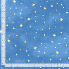 a blue background with yellow stars on it