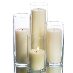 richland pillar candles eastland cylinder holders set of 48 Cylinder Candle Holders, Glass Taper Candle Holders, Ivory Pillar Candles, Glass Pillar Candle Holders, Cylinder Candles, Ivory Candles, White Pillar Candles, Glass Cylinder Vases, Cylinder Vase