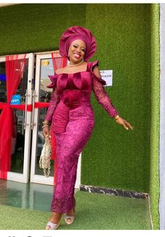 Latest Velvet/Suede Styles for Stylish Ladies - Stylish Naija Latest Lace Styles For Wedding, Sepedi Traditional Dresses, Empress Clothing, Latest Lace Styles, Owambe Styles, Lace Styles For Wedding, Lace Outfits