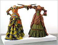 Art - Headless Bodies From the Bottomless Imagination of Yinka Shonibare - NYTimes.com Moda Steampunk, Mode Steampunk, Two Heads, Wax Print, Textile Artists, Steampunk Fashion