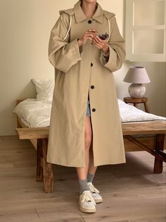 Introducing the Bailey oversized Long Trench Coat, the perfect blend of style and function. Crafted from high quality 100% cotton, it is fully lined for maximum comfort. The oversized design gives a trendy, relaxed look while the detachable hood adds versatility. Stay chic and dry in any weather with this must-have trench coat. One Size (Fits M-XL) Chest 70cm (Half Width), Sleeve Length 46.5cm, Total Length 114cm Cotton 100% Dry Clean for long last Long Trench, Long Trench Coat, Detachable Hood, Must Haves, Trench Coat, Jackets For Women, Jackets & Coats, Angeles, Sleeve Length