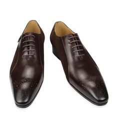 Introducing our Genuine Leather Modish LuxeLeather Wedding Brogue Shoes, crafted with the finest cow leather for a luxurious and sophisticated look. With a lace-up closure and pointed toe design, these shoes exude elegance and style. Elevate your wedding ensemble with these modish brogue shoes and make a lasting impression. Shop now and step into sophistication. Oxford Lace-up Wedding Dress Shoes, Lace-up Oxford Dress Shoes For Wedding, Oxford Lace-up Dress Shoes For Wedding, Wedding Lace-up Oxford Dress Shoes, Fitted Wingtip Oxfords For Wedding, Oxford Dress Shoes With Brogue Detailing For Wedding, Brown Brogue Dress Shoes For Wedding, Brown Round Toe Dress Shoes For Wedding, Wingtip Dress Shoes With Brogue Detailing For Wedding