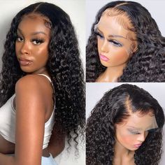 PRICES MAY VARY. Item: HD Transparent Lace Front Wigs Human Hair with Baby Hair Pre Plucked Bleached Knots, Glueless Deep Wave Wigs for Black Women Human Hair. Hair Density: 220% Density Human Hair Wigs, Full and Thick, Natural Color, Can be Dyed and Bleached. HD Lace Size: 13x4 Inch Ear to Ear Lace Front Wig, Medium Brown Swiss Lace, Invisible and Soft. Cap size: 21.5-22.5 Medium Cap Size with Adjustable Strap and 4 Combs inside, Easy to Adjust and Wear Comfortable. About Length: Because Deep W Deep Wave Human Hair, Hair Natural Color, Hair Wigs For Black Women, Lace Front Wigs Human Hair, Wigs Human Hair, High Ponytails, Hair Density, Hair Natural, Hair Quality