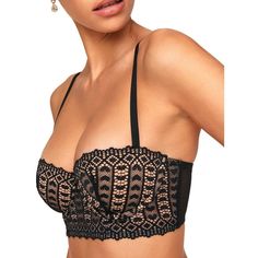 I’d double-tap that! This lace balconette designed with repeating hearts is bound to tap into your flirty side and win your heart over & over again. The lace-front panel adds a touch of elegance and femininity, while the side and back mesh panels add a hint of mystery and allure. Under Eye Fillers, Chic Bra, Bra Measurements, Black Lace Bra, Adore Me, Balconette Bra, Black Bra, Bra And Panty Sets, Bras And Panties