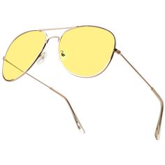 PRICES MAY VARY. YELLOW GLASSES – Keep yourself looking sharp and your eyes protected with our yellow sunglasses for women and men. Designed with a classic aviator style metal wire frame yellow tinted lens, they’re a great outfit accessory, and Halloween costume. STYLISHLY COLOR TINTED LENSES – We’ve fashioned the lenses for our Aviator style metal frame sunglasses out of premium-quality polycarbonate while also providing many stylish and unique color tinted options to choose from, from solids t Trendy Yellow Aviator Sunglasses With Uv Protection, Trendy Yellow Polarized Aviator Sunglasses, Trendy Yellow Aviator Sunglasses With Polarized Lenses, Casual Yellow Aviator Sunglasses With Tinted Lenses, Casual Yellow Tinted Aviator Sunglasses, Classic Yellow Sunglasses With Uv Protection, Classic Yellow Sunglasses With Polarized Lenses, Classic Yellow Polarized Sunglasses, Casual Yellow Aviator Sunglasses With Uv Protection