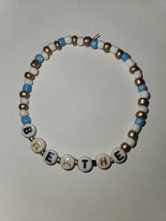 Bracelets are made from glass beads to create messages you can wear throughout the day. ICDHT-I can do hard things, Stay strong and Breathe! Motivational Bracelets, Do Hard Things, Stay Strong, Cleveland, Halloween Shopping, Beauty Book, Glass Beads, Jewelry Bracelets, To Create