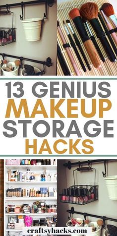 13 Genius Beauty Product Organization Ideas | Makeup storage hacks, Makeup storage organization, Makeup organization Beauty Product Organization, How To Organize Makeup, Makeup Storage Hacks, Makeup Organizing, Diy Makeup Organizer, Organize Makeup, Makeup Drawer Organization, Makeup Organization Diy