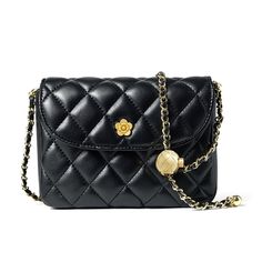 PRICES MAY VARY. Quilted texture adds a timeless and classic element to any look. Secure your belongings with the convenient and stylish flap closure. Add a touch of elegance and sophistication to your outfit with this chic quilted flap bag. Versatile design allows for use as a shoulder bag or crossbody purse with the adjustable chain strap. Elevate your style game with this must-have accessory for any fashion-conscious woman. Women Vintage Quilted Flap Bag Chain Strap Cross Body Shoulder Purse Vintage Crossbody Bag With Chain Strap, Black Square Flap Bag With Chain Strap, Black Clutch Satchel With Chain Strap, Elegant Quilted Wallet On Chain Crossbody, Black Square Shoulder Bag With Chain, Chic Quilts, Bag Chain, Black Purses, Women Vintage