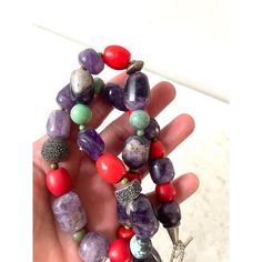 Exquisite mix beaded necklace. Made of antique beads, Amethyst turquoise and mixed African beads. Designed by Matthew Izzo Mixed Beads Necklace, African Beads, Beaded Necklaces, Bead Designs, Amethyst, Beaded Necklace, Necklaces, Turquoise, Beads