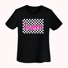 [STYLISH TEAM SPIRIT]: Elevate your game day look with our school mascot T-shirts, seamlessly blending classic black and white plaid with a customizable text statement. Whether you're a devoted parent, a dedicated coach, or an enthusiastic fan, these T-shirts effortlessly marry fashion with team pride.
[SKIN-FRIENDLY MATERIAL]: Made from high-quality, skin-friendly 100% cotton, this T-shirt is soft and comfortable to wear. It is also breathable, allowing for maximum comfort throughout the day.
[ Black Cotton Sublimation Design For Game Day, Black Graphic Print T-shirt For School, Black T-shirt With Letter Print For Game Day, Black T-shirt With Name Print For Fans, Sporty School T-shirt With Name Print, School Crew Neck T-shirt With Logo Print, Black Graphic Tee With Sublimation Text Print, Black Graphic Tee With Team Name, Black Graphic Tee With Text Print Sublimation