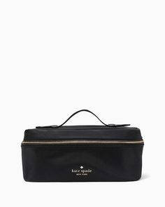 Chelsea Travel Cosmetic Case | Kate Spade Outlet 2024 Wishlist, Pvc Trim, Kate Spade Outlet, Pink Lipstick, Shades Of Pink, Cosmetic Case, Beauty Essentials, Makeup Bag, Zip Pockets