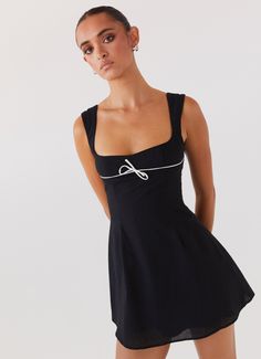 Cadence Mini Dress - Black Satc Summer Outfits, Casual Black Mini Dress, 2023 Clothes, Sorority Rush Outfits, Rush Outfits, Concert Outfits, Long Sleeve Knit Dress, Grad Dresses, Summer 24