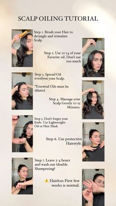 How To Oil Hair Properly, Haircare Routine Steps, How To Oil Your Hair, Hair Oiling, Haircare Tips, Hair Tips Video