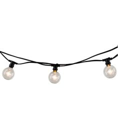 an image of string lights with bulbs on white background