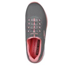 Reach the height of comfort with the Skechers Summits shoe. This slip-on sneaker features a soft flat mesh knit upper with a bungee-laced front and cushioned Memory Foam comfort insole. | Skechers Women's Summits Sneaker | Wide Width | Skechers Memory Foam cushioned comfort insole | Soft flat mesh knit upper with a bungee-laced front | Slip-on athletic sporty sneaker design | Lightweight flexible shock-absorbing midsole | Machine washable | Flexible rubber traction outsole | 1 1/4 inch heel | Sk Slip-on Sneakers With Elastic Laces For Light Sports, Slip-on Mesh Running Shoes With Elastic Laces, Comfortable Slip-on Running Shoes With Elastic Laces, Mesh Slip-on Running Shoes With Elastic Laces, Mesh Slip-on Sneakers For Jogging, Slip-on Low-top Sneakers With Elastic Laces, Mesh Slip-on Sneakers With Elastic Laces For Jogging, Comfortable Mesh Walking Shoes With Elastic Laces, Slip-on Synthetic Walking Shoes With Elastic Laces