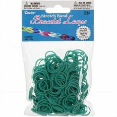 green stretch band bracelets in packaging