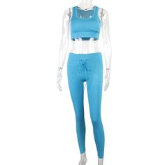 Gift for wife Stretch Sports Bra For Loungewear, Sporty Blue Yoga Pants For Loungewear, Casual Blue Activewear For Yoga, Blue Breathable Athleisure Yoga Pants, Breathable High-stretch Activewear For Loungewear, Sporty Breathable Sets For Yoga, Blue Yoga Pants For Sports, Solid Color Workout Sportswear Sets, Functional Blue Yoga Pants For Gym