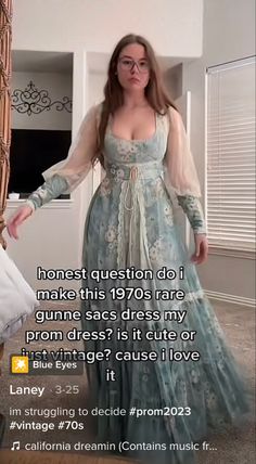 70's Prom Dress, Warm Wet Weather Outfit, 70 Prom Dress, Prom Dress Inspo Midsize, Queer Prom Dress, Unconventional Prom Dress