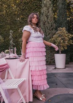 Falling Petals Skirt – JessaKae, fashion, skirts, spring skirt, dress, spring dress, plus size dress, size inclusive, body positivity, plus size, fashion shoot, model, photoshoot, women's fashion, blogger, OOTD, pretty hair, bridesmaid, makeup, church dress, family pictures, engagement, wedding, bridesmaid dresses, date night, style, modest fashion, lifestyle shoot Spring Dress Plus Size, Pink Capsule Wardrobe, Long Pink Skirt, Pink Skirt Outfits, Falling Petals, Pastel Skirt, Dresses Date, Spring Skirt, Date Night Style