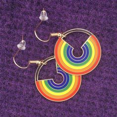 Lisa Frank Earrings, Bird Eyes, Pride Jewellery, Quirky Earrings, Infinity Jewelry, Moon Pendant Necklace, Pride Rainbow, Artistic Inspiration, Rainbow Earrings