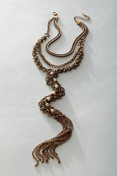 Absolutely adorn your neck with this chunky, layered chain necklace. **Features:** Layered style, multi-chain design, dangling centerpiece, chain fringe, adjustable clasp closure **Why We | Evelyn Necklace by Free People in Gold Boho Necklaces, Layered Style, Hair Chains, Chain Fringe, Layered Chain Necklace, Layered Chain, Indian Jewelry Sets, Chic Earrings, Layered Chains