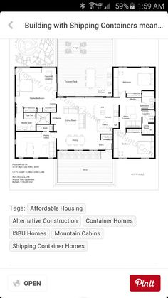 the floor plan for a house that is being advertised