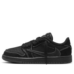 Air Jordan 1 Retro Low OG SP PS Travis Scott Black Phantom DO5442-001 Retro Basketball Shoes  -  KICKSCREW Black Shoes Outfit, Travis Scott Shoes, Nike Travis Scott, Pretty Sneakers, Retro Basketball Shoes, Trendy Shoes Sneakers, All Black Shoes, Jordan Shoes Retro, Shoes Sneakers Jordans