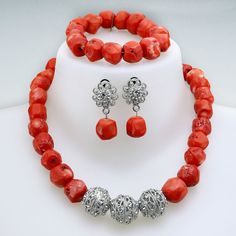 Coral beads handmade african wedding jewelry ,it takes1-2 days for the production Elegant Red Coral Gemstone Beads, Elegant Coral Beads, Beaded Red Coral Jewelry In Coral Color, Elegant Red Coral Round Bead Jewelry, Traditional Coral Jewelry With Round Beads, Traditional Red Coral Round Bead Jewelry, Elegant Red Coral Beads For Jewelry Making, Orange Red Coral Jewelry For Wedding, Red Coral Round Beads For Jewelry Making