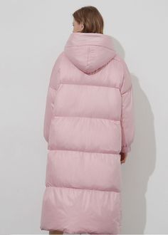 Stay warm and cozy in style this winter with this thick, hooded, pink women's puffer jacket. Fluff yourself up and stay fabulously fashionable - no matter how cold it gets! Fixed hood Lined, with 90% 600-fill-power down, 10% feather fill Polyester Front zip closure with snap storm flap Elastic cuffs Women's winter coat Machine wash, tumble dry Item #310241 Size info XS=US2=UK6=EU32 S=US4-6=UK8-10=EU34-36 M=US8-10=UK12-14=EU38-40 L=US12=UK16=EU42 ★★ It would be helpful if you provided your height Trendy Puffer Hooded Jacket, Warm Hooded Puffer Jacket For Cold Weather, Pink Down Puffer Jacket With Detachable Hood, Winter Hooded Puffer Parka, Trendy Hooded Puffer Jacket, Oversized Duck Down Winter Parka, Winter Hooded Jacket With Padded Collar For Cold Weather, Solid Puffer Jacket With Drawstring Hood For Winter, Oversized Duck Down Parka For Winter