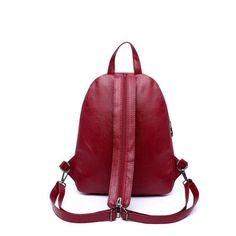 Item Type: Backpacks Main Material: PU Gender: Women Pattern Type: Solid Backpacks Type: Softback Closure Type: Hasp Lining Material: Polyester Capacity: Below 20 Liters Rain Cover: No Carrying System: Accurate Shoulder Strap Exterior: Silt Pocket Style: Fashion Handle/Strap Type: Soft Handle Interior: Interior Slot Pocket Technics: Embossing Casual Leather Backpack With Zipper For Back To School, Casual School Bag With Anti-theft Pocket, Casual School Bags With Anti-theft Pocket, Versatile Anti-theft School Bag, Casual Anti-theft Bag For Daily Use, Casual Leather Backpack With Anti-theft Features For Daily Use, Casual Anti-theft Softback Bags, Casual Leather Anti-theft Backpack For Daily Use, School Satchel Bag With Anti-theft Pocket