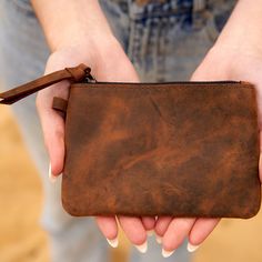 Add this genuine vintage leather clutch to your collection from Melbourne Leather Co. Key features: A great accessory to hold keys, loose change, etc. Makes a perfect small and sweet travel companion. Made from 100% genuine cowhide leather. Size: L - 16cm, H - 12cm We have warehouses both in Australia and India and despatch orders worldwide from both our warehouses. Despite every effort to provide accurate images of each product's colour and design, actual colours and design may vary slightly, d Vintage Leather Pouch With Coin Pocket, Vintage Leather Pouch For Travel, Vintage Zipper Coin Purse For Everyday Use, Vintage Travel Wallets In Pouch Shape, Vintage Everyday Coin Purse With Zipper, Vintage Travel Wallet In Pouch Style, Vintage Leather Travel Clutch, Vintage Travel Pouch Wallets, Vintage Travel Wallet Pouch