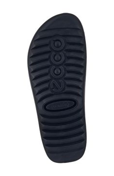 This minimalist sandal has a low, wear-anywhere profile and signature ECCO comfort with Fluidform™ technology, an anatomical footbed and a lightweight sole. Adjustable hook-and-loop straps Anatomically contoured footbed with arch support Leather upper/textile lining/synthetic sole Made in Portugal Women's Shoes Sole Water, Leather Slide Sandals, Leather Slides, Sandal Women, Women Style, Arch Support, Slide Sandals, Black Sandals, Women's Shoes