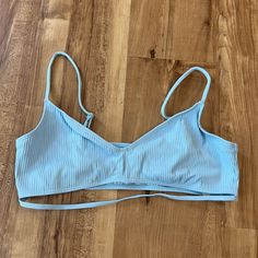 Brand New! Pacsun Bikini Top. In Perfect Condition And Never Worn. Spring Seamless Swimwear For Pool, Spring Pool Swimwear Seamless, Blue Swimwear For Summer Beach Season, Blue Beachwear Swimwear For Summer Activities, Beachy Swimwear For Summer Beach Season, Casual Strappy Swimwear For Sunbathing, Solid Color Beachy Tankini For Sunbathing, Beachy Solid Color Tankini For Sunbathing, Seamless Summer Tankini For Sunbathing