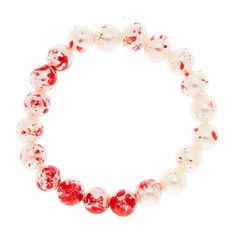 “Vampire Bite” Elegant Blood Spatter Droplets Bloody Pearls Murder Scene Horror Psycho Werewolf Fright Scary Halloween Fantasy Gothic Punk Rock Edgy Spooky Creepy Upscale Classy Stretchy Adjustable Bracelet. Imaginative & Awesome, This Strand Of White Pearl Orbs Has Metallic Red Blood Spatter. A Wonderful Piece For Vampire Lovers, Costumes, Halloween, Or Every Day Gothic Wear! New. *Matching Necklace & Earrings Also Available! Measurements: Size: Adjustable/Stretchy If You Want It, Don’t Let It Vampire Bite, Vampire Lovers, Shifting Script, Vampire Bites, Red Blood, Gothic Punk, Costumes Halloween, Matching Necklaces, Scary Halloween