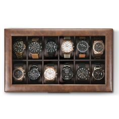 PRICES MAY VARY. Will Hold Your Large and Small Watches - This 12 Slot Mens Watch Box 's compartments are 52mm wide and has a high clearance to accommodate your large and bulky watches. The pillows are soft and can be squeezed to accommodate smaller watches as well. "ATTENTION WATCH COLLECTORS" Are you struggling to keep your watches organized, protected and easy to find? Are you Looking for the most beautiful luxury watch box to accommodate your or a loved one's expanding watch collection?

Gle Luxury Watch Box, Watch Box For Men, Small Watches, Wood Watch Box, Watch Display Case, Mens Watch Box, Watch Organizer, Small Watch, Watch Holder