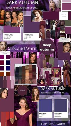 the color scheme for dark and autumn